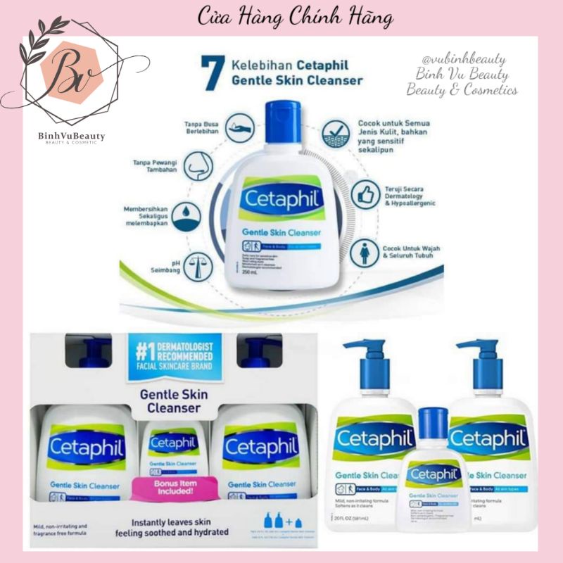 Sữa rửa mặt Cetaphil 118ml & 591 ml