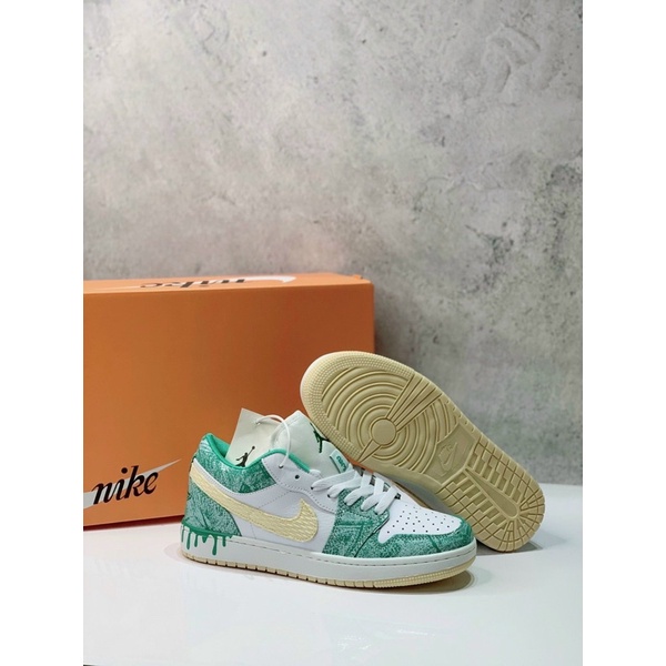 Giày Jordan 1 xanh icream thấp chất đẹp giá rẻ Fullbox | BigBuy360 - bigbuy360.vn
