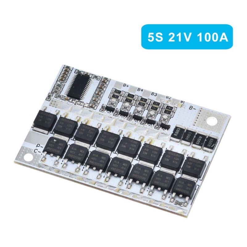 Bảng Mạch Bảo Vệ Pin Lithium Bms 3s 4s 5s 100a Polymer 12.6v 16.8v 21v Sự Bảo Vệ