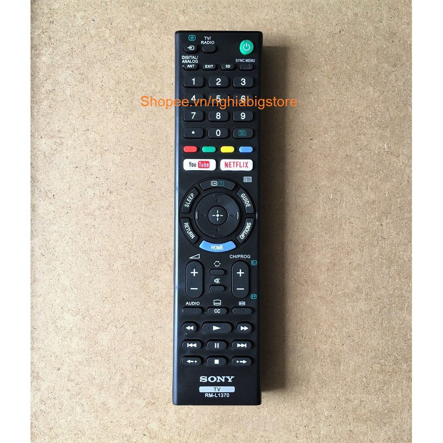 Remote Điều Khiển Tivi SONY, Internet Smart TV RM-L1370 Grade A Thay Thế RMT-TX300P, RMT-TX300E