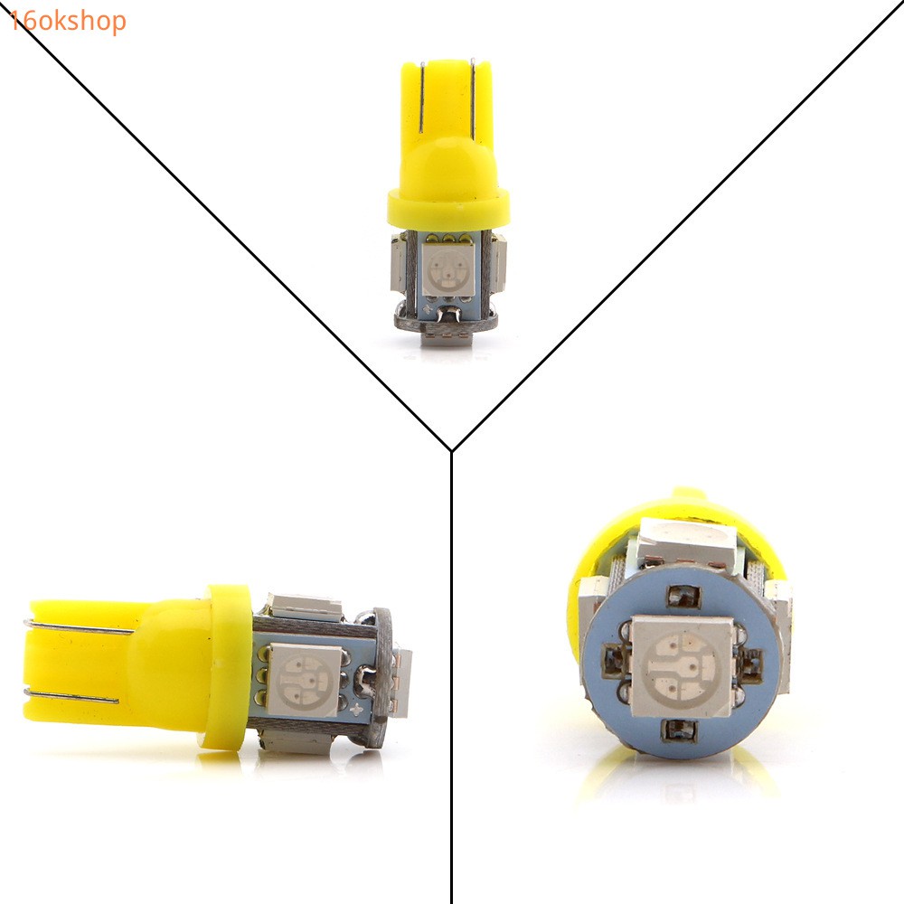 Đèn led t10 5050 5smd 12v gắn xe mô tô