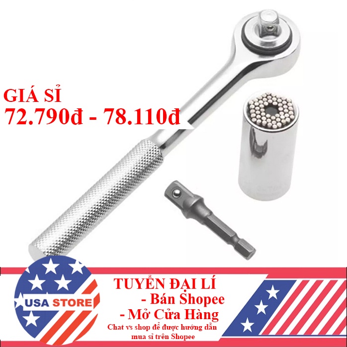 Bộ Cờ Lê Đầu Tuýp Vặn Khẩu Vặn Ốc Đa Năng GG01