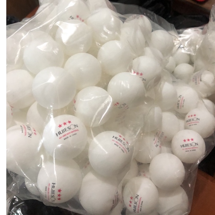 100 Quả và 50 quả Bóng Bàn Tập Luyện Hueison / 3 sao 40+ - Hàng Chính Hãng