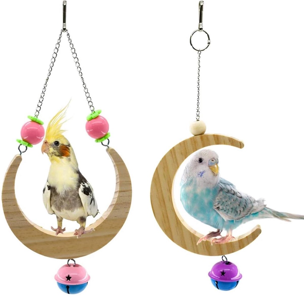 Giá Đỡ Đứng Bằng Gỗ Treo Lồng Chim Vẹt