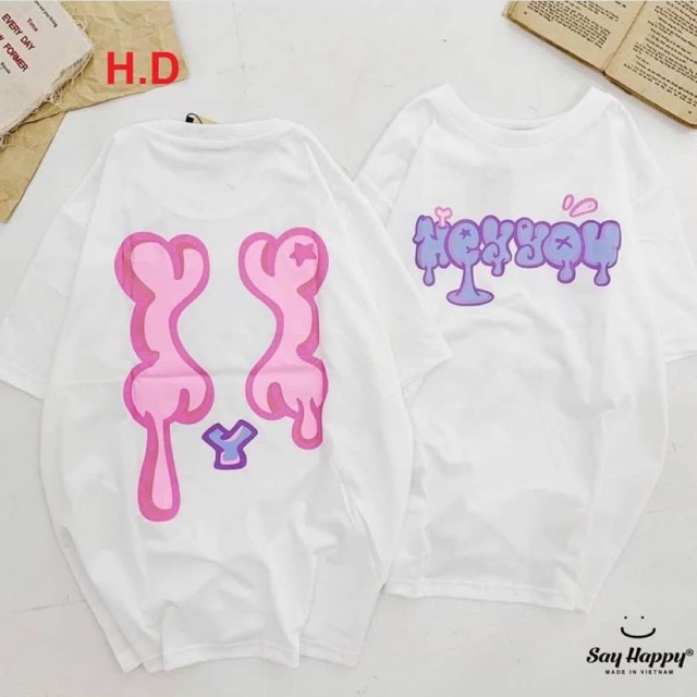 Áo Heyyou in 2 mặt tici HDN876