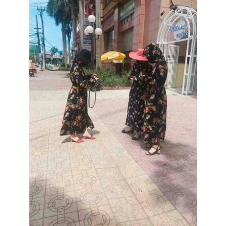 Áo chống nắng toàn thân vải lanh nhật 2 lớp siêu mát