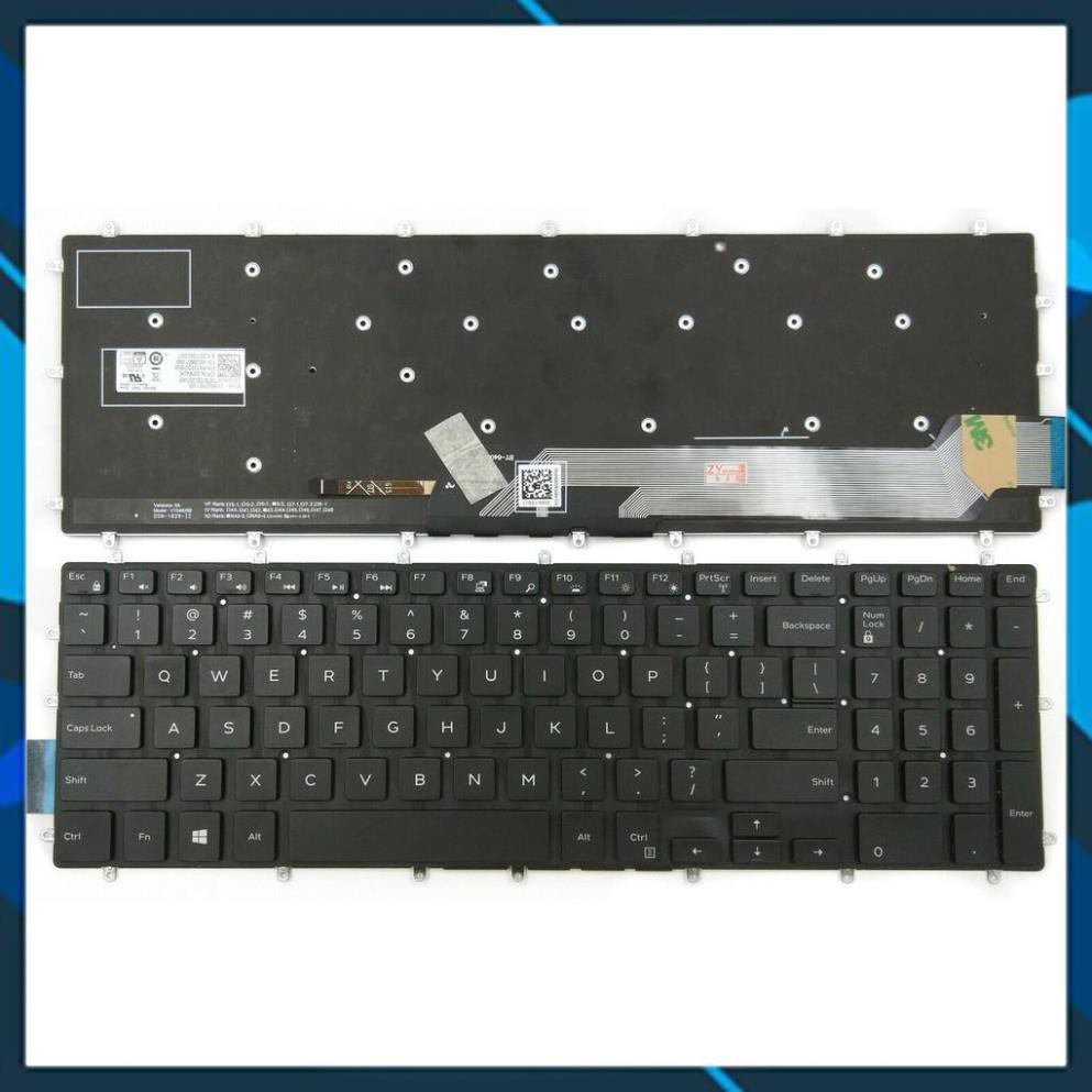 Bàn Phím Laptop Dell Inspiron 15 5565 5567 5570 5575 7566 7567 Dell Gaming 7566 7567 5570 5575 Hàng ZIn Có LED