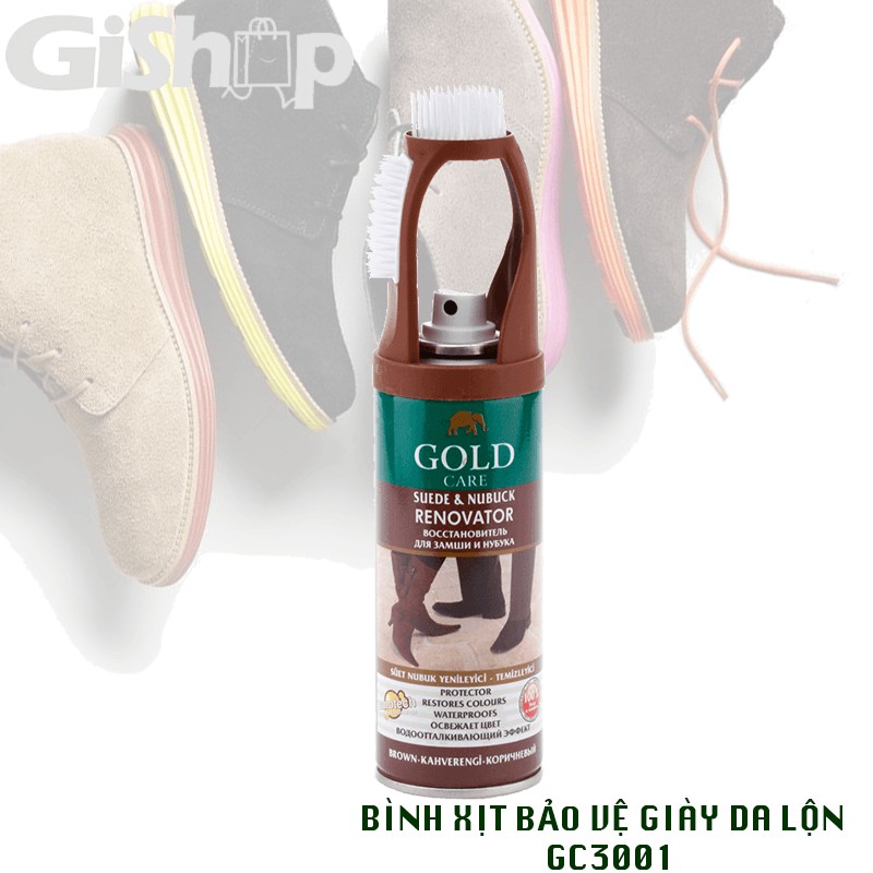 Bình Xịt Dưỡng Giày Da Lộn GoldCare GC3001 200ML