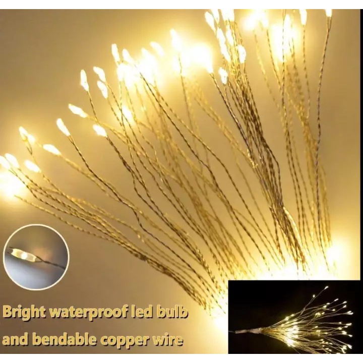 Đèn LED 8 chế độ chạy bằng pin treo trang trí sân vườn