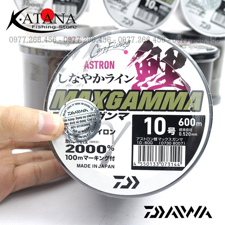 Cước Câu Nội Địa Nhật - DAIWA MAXGAMMA - Size Lớn săn hàng 600m