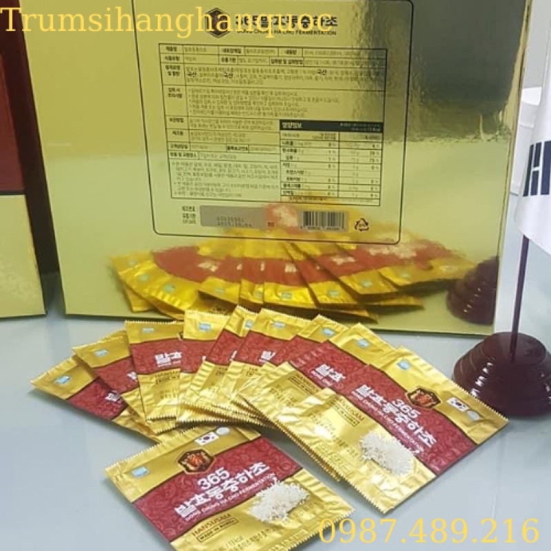 TINH CHẤT ĐÔNG TRÙNG HẠ THẢO LÊN MEN 365 - HANSUSAM 30ml x 60 GÓI