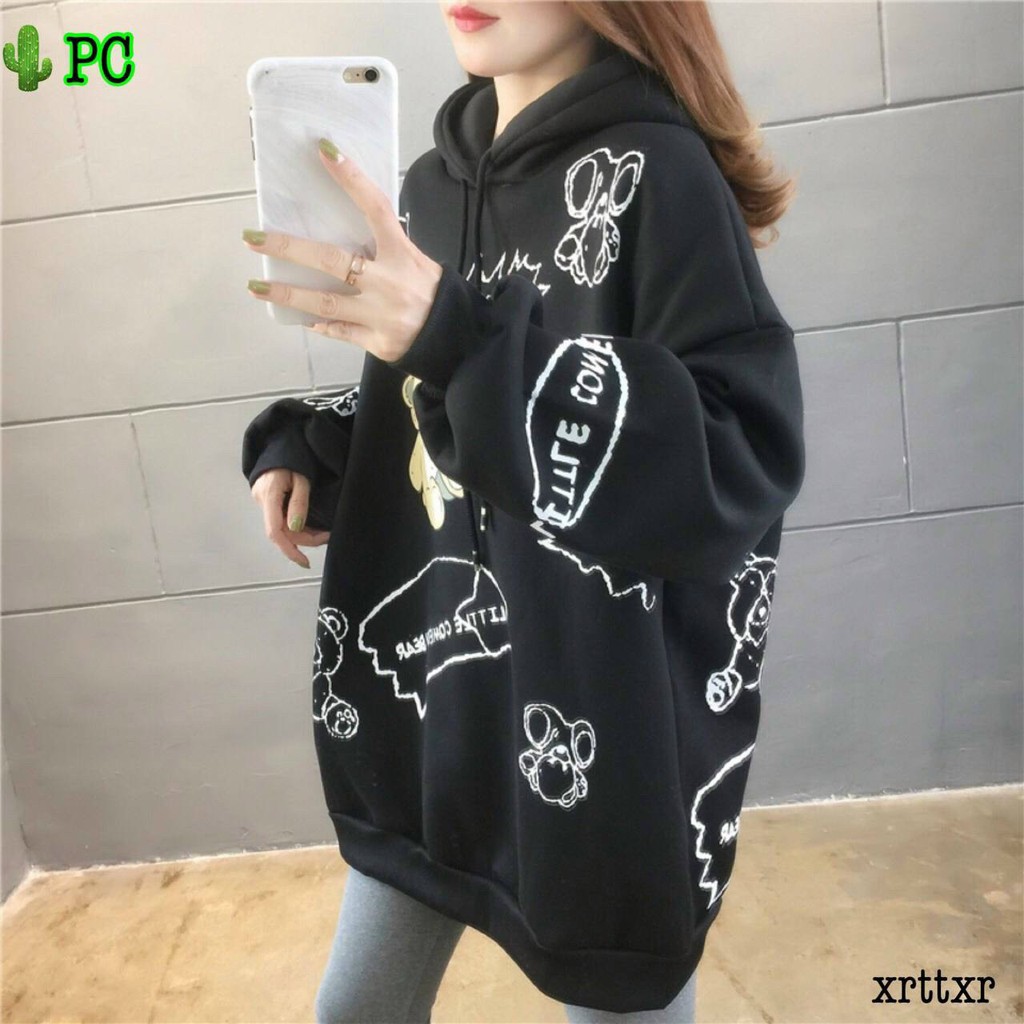 ÁO KHOÁC HOODIE NỮ PHỐI HÌNH CUTE | BigBuy360 - bigbuy360.vn
