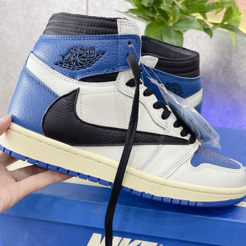 ⚡️[Mirror Quality] - Giày Air Jordan Fragment x Travis Scott x Air Jordan 1 High &quot;Military Blue''