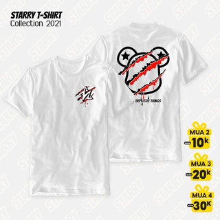 [STARRY] Áo thun Unisex in hình Bearbrick - Trắng