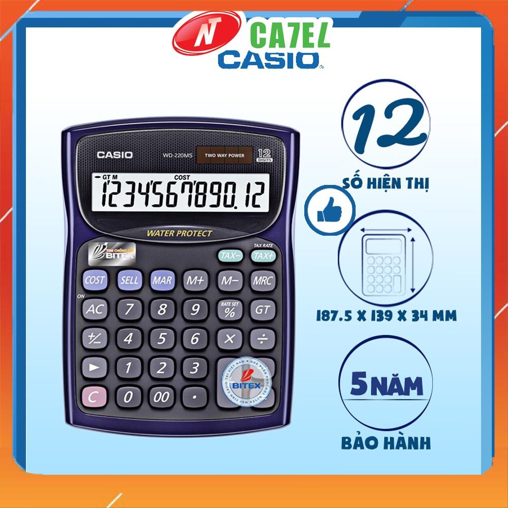 Máy tính Casio WD 220 hàng chính hãng bảo hành 5 năm VPP An Sinh