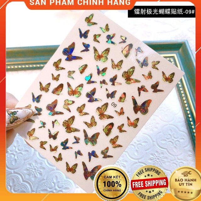 Stick bướm laze, stick bướm phản quang, sitck trang trí móng BEE NAILS shop | BigBuy360 - bigbuy360.vn