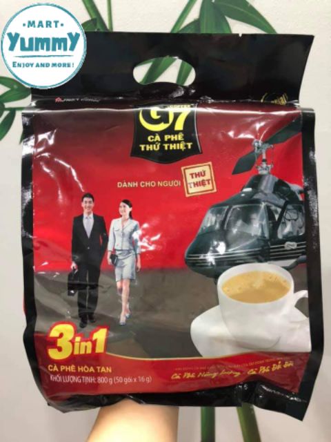 Cafe hòa tan Trung Nguyên G7 ( Túi lớn 50 gói ) - Cafe Trung Nguyên G7 3 in 1