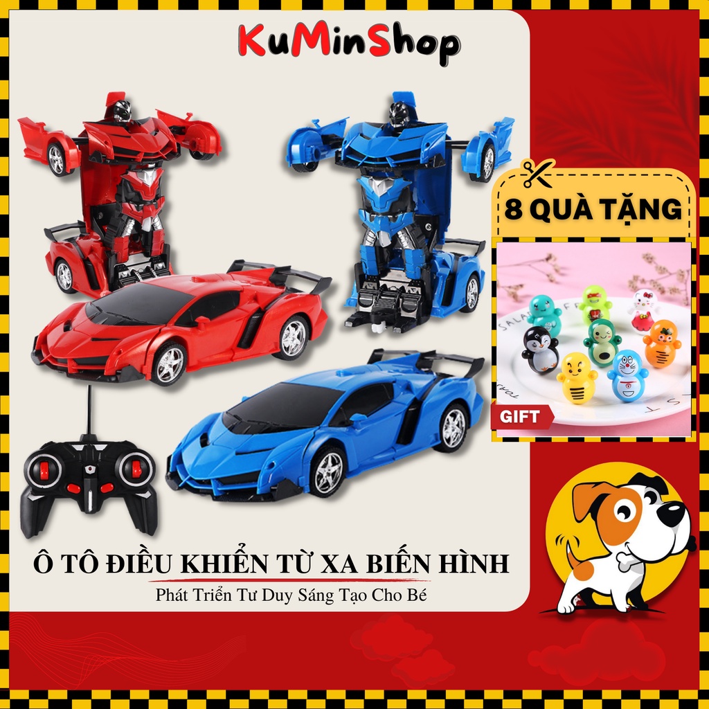 Ô tô điều khiển từ xa, xe điều khiển biến hình siêu nhân KuMin Shop