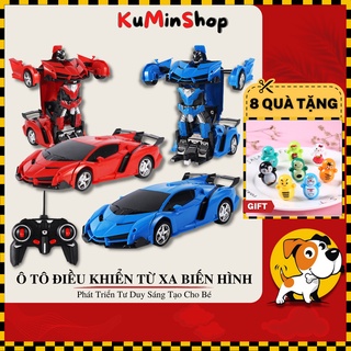 Ô tô điều khiển từ xa, xe điều khiển biến hình siêu nhân KuMin Shop