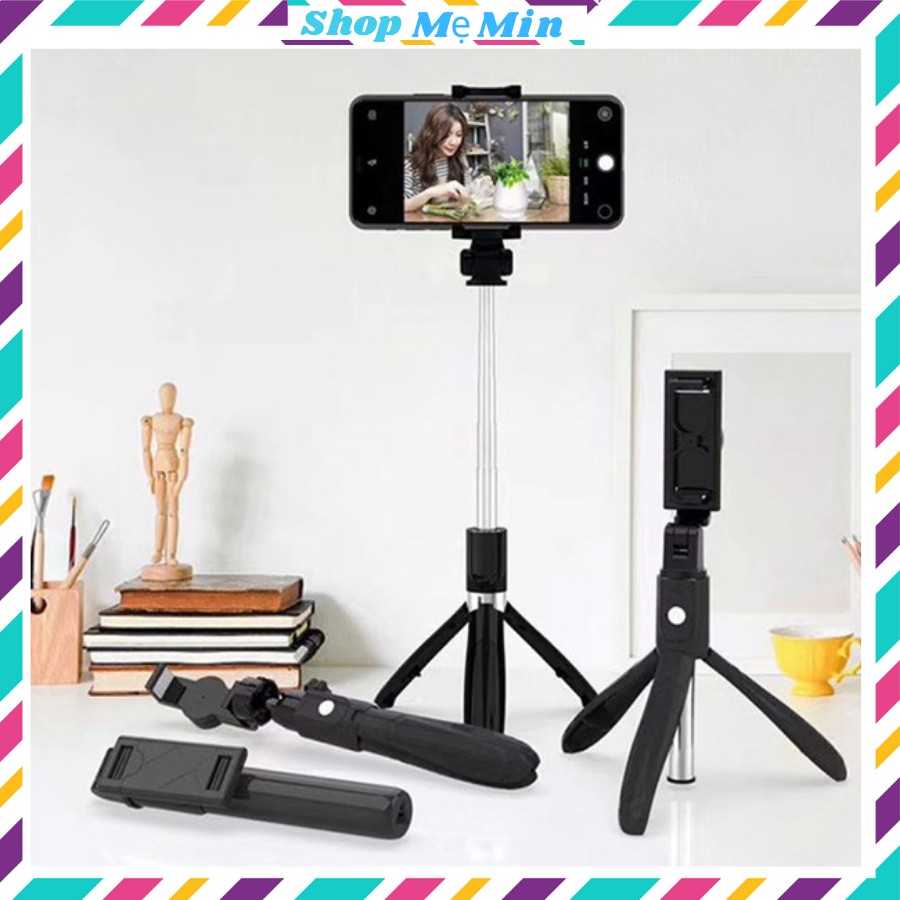 Gậy chụp hình ảnh tự sướng có Tripod 3 chân đa năng, kèm điểu khiển bluetooth