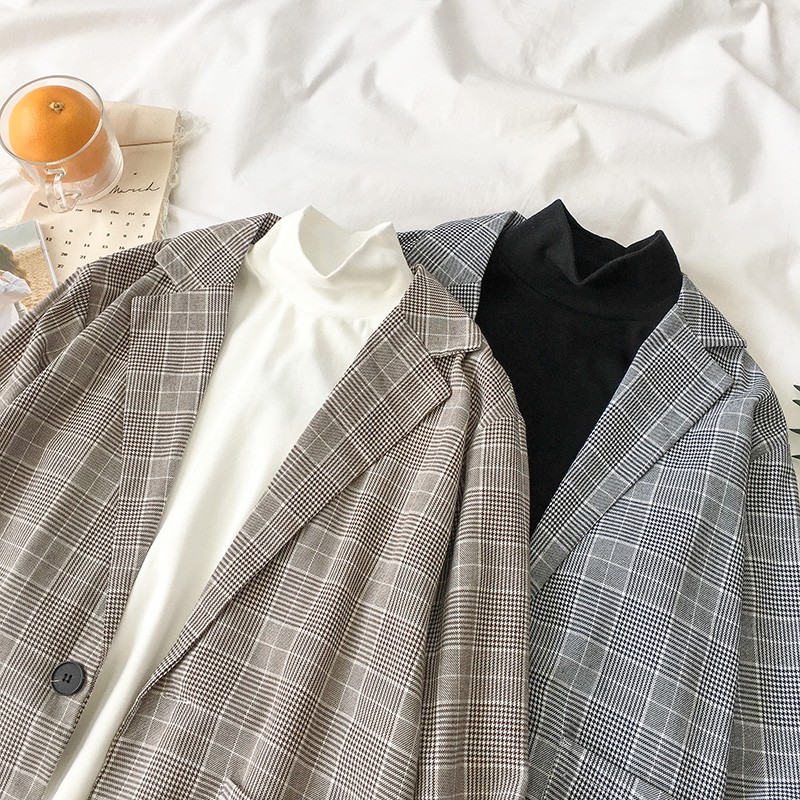 Áo blazers kẻ, áo khoác kẻ ulzzang, phong cách Hàn Quốc, mẫu mới nhất | BigBuy360 - bigbuy360.vn