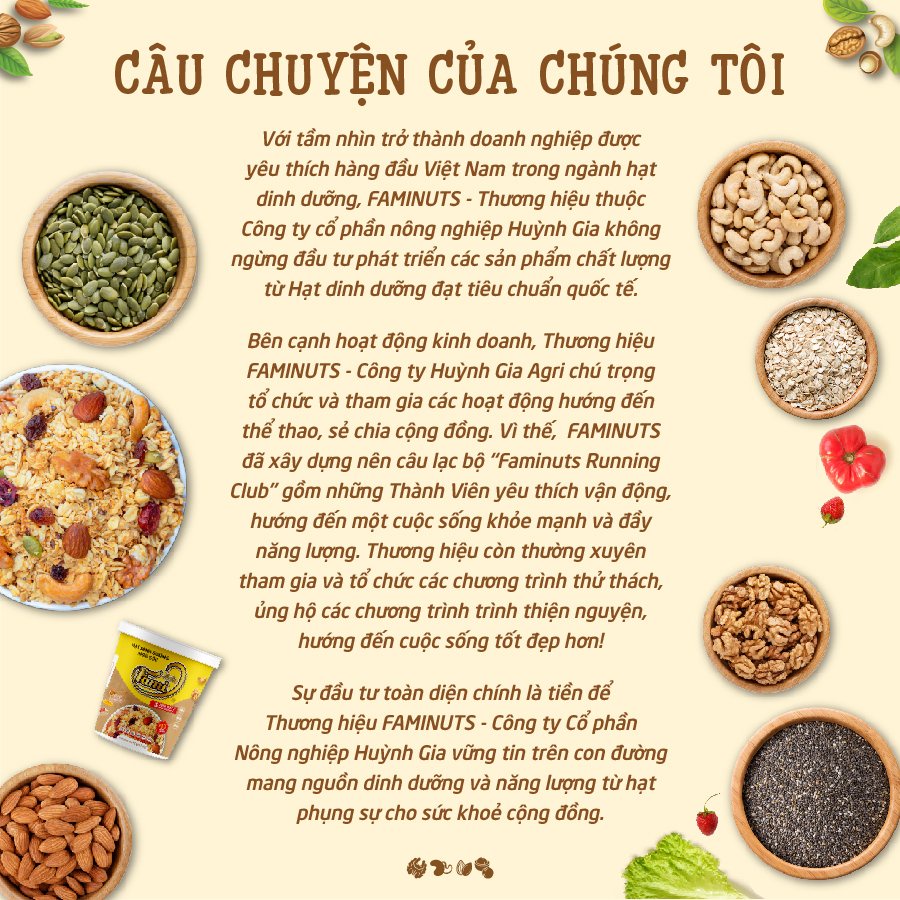 Hạt điều A Cồ vị cơm dừa sấy Bình Phước Faminuts 120 gr