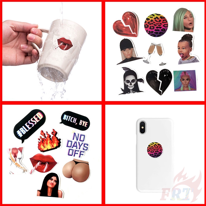 ❉ Keeping Up With the Kardashians Series 01 - Internet Celebrity Reality Show Stickers ❉ 42Pcs/Set Kim Kardashian DIY Fashion Luggage Laptop Skateboard Doodle Stickers