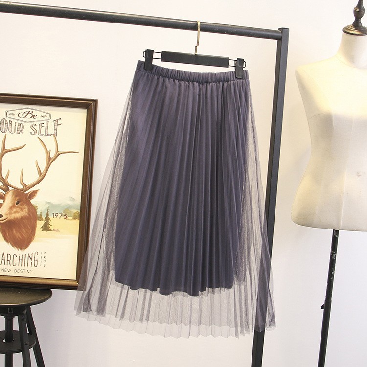 CV03568 - Chân váy ren xòe nữ hè cho người mập hàng nhập