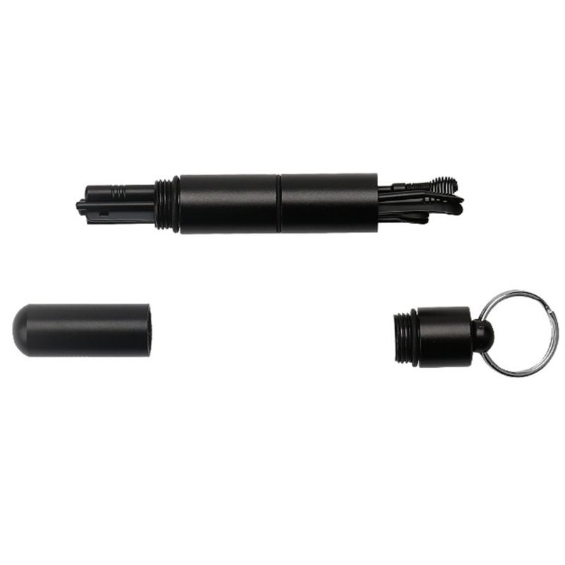 Set 6 Dụng Cụ Lấy Ráy Tai Bằng Thép Không Gỉ Hình Xoắn Ốc Kèm Móc Khóa Chống Thấm Nước YOUYO