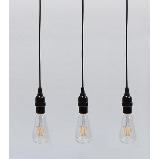 Bộ 3 dây đèn thả cổ điển Vintage bóng đèn trang trí Edison ST64 4W