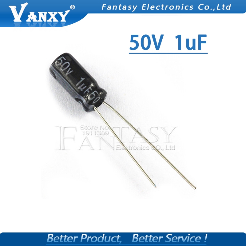 Set 50 Tụ Điện 50v1uf 4x7mm 1uf 50v 4x7 Chất Lượng Cao