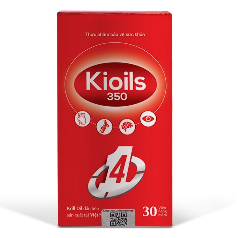Kioils 350 tốt cho mắt, não, hỗ trợ giảm cholesterol, triglycerid, giảm nguy cơ xơ vữa động mạch