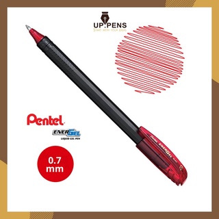Bút gel pentel energel bl417 - ngòi 0.7mm - mực đỏ