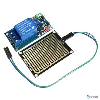 Bảng mạch cảm biến mưa rơi có rơ le 12v kèm phụ kiện
