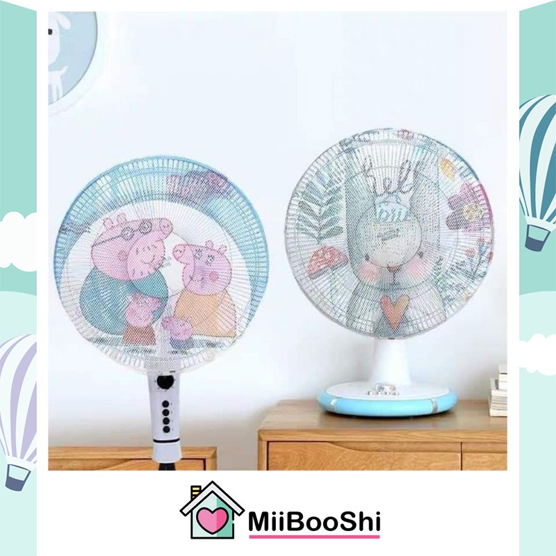 Lưới bọc quạt cây chống bụi bẩn đa năng bảo vệ an toàn cho bé loại đẹp MiiBooShi 5383940381