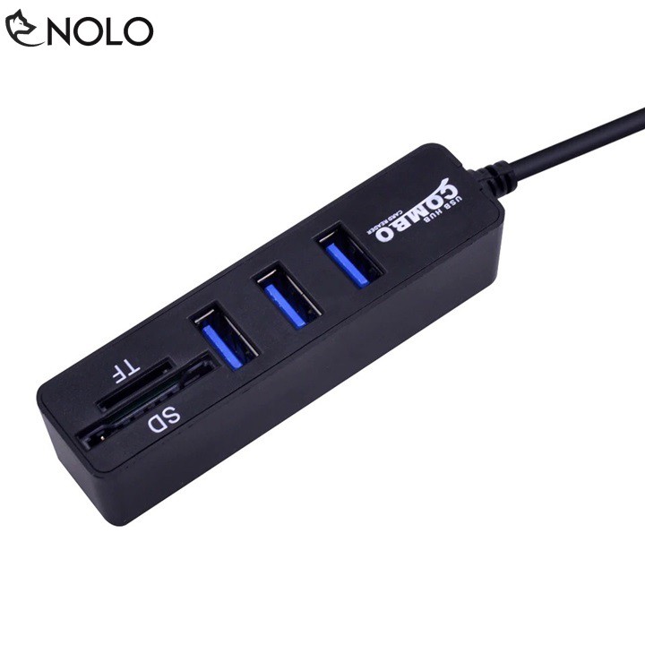 Bộ Hub USB 2.0 Combo Tích Hợp 3 Cổng USB Và 2 Cổng Thẻ Nhớ SD, TF