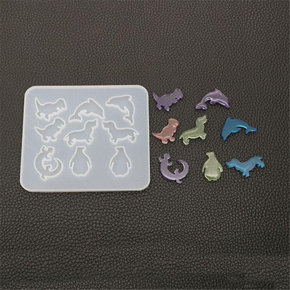 GOGOUP Khuôn Silicon Trong Suốt Làm Mặt Vòng cổ / Móc Khóa DIY