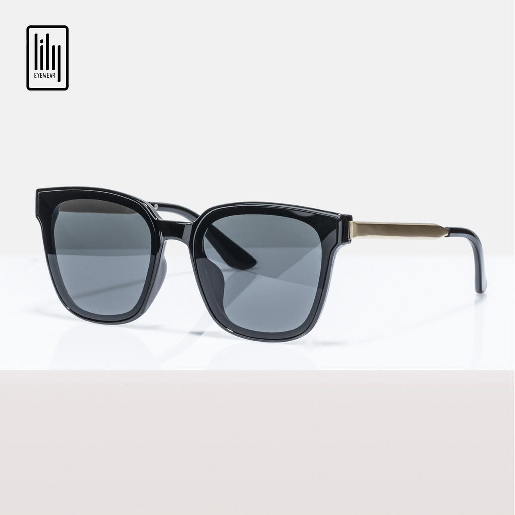 Kính mát nam nữ Lilyeyewear chống UV400, thiết kế mắt vuông dễ đeo, màu sắc thời trang 6035