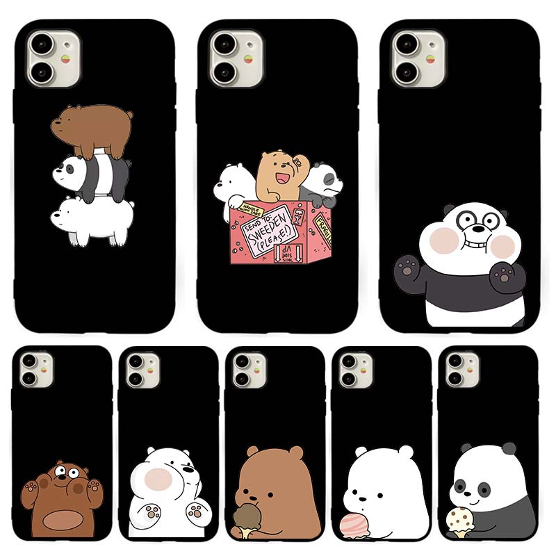 Ốp điện thoại TPU mềm Three Bears 1 cho Samsung Galaxy A11 A21 A21S A31 A51 A71