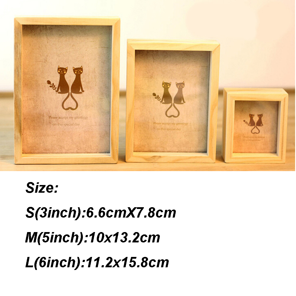 Khung ảnh bằng gỗ phong cách cổ điển trang trí gia đình