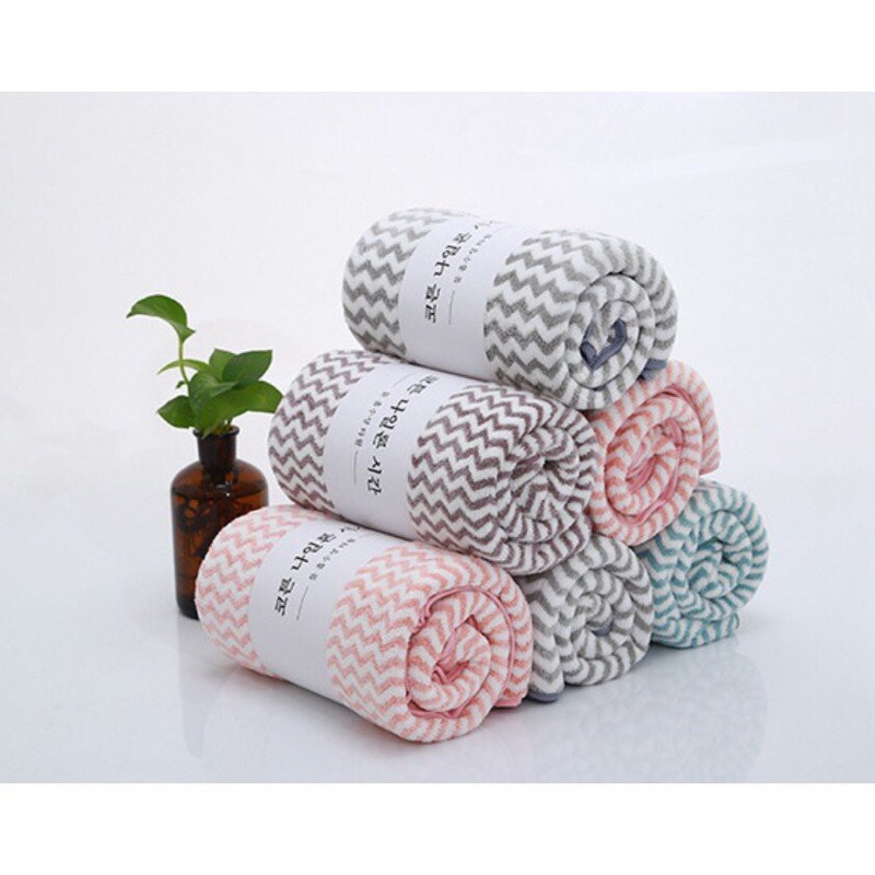 Khăn Mặt Lông Cừu Xuất Hàn Lông Mềm Mịn Dùng Được Cho Da Nhạy Cảm