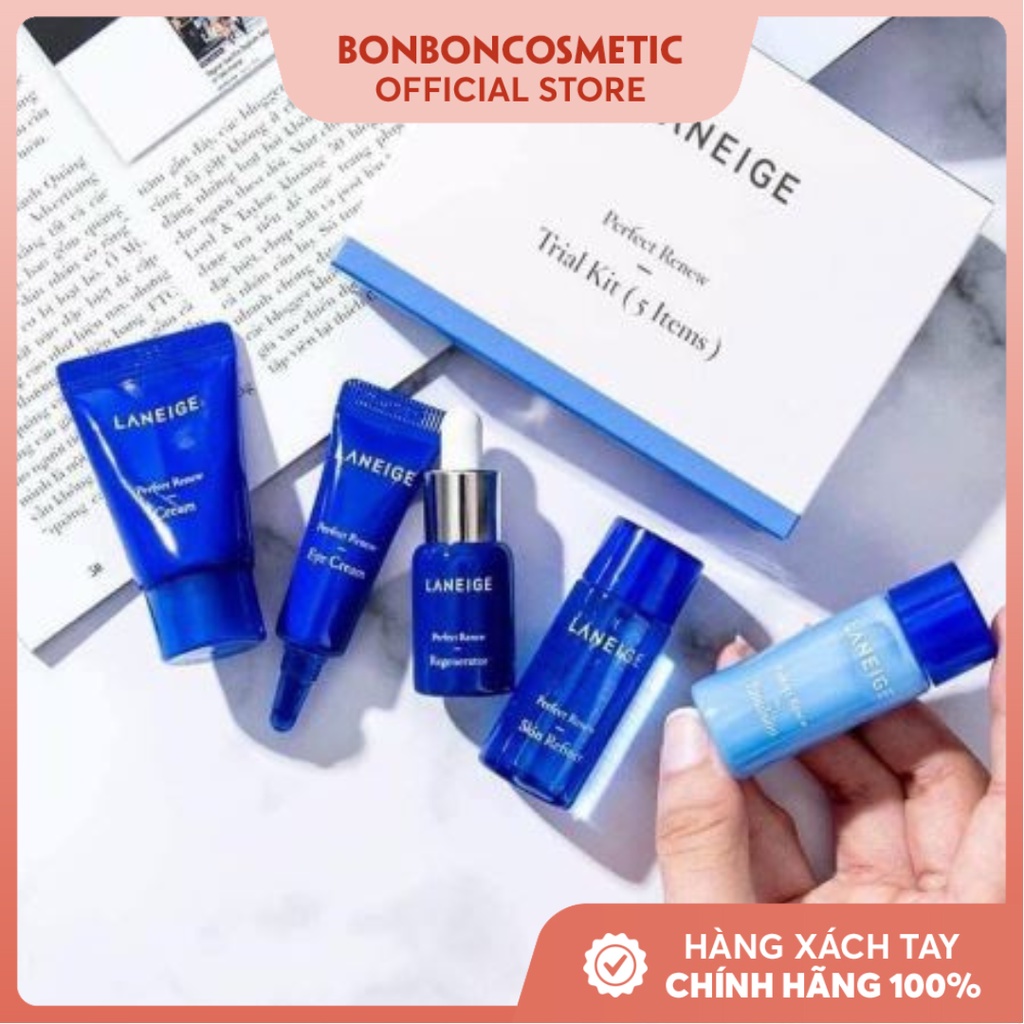 Kit Dưỡng Da Toàn Diện Laneige Perfect Renew Trial Kit 5 Items - BONBONCOSMETIC
