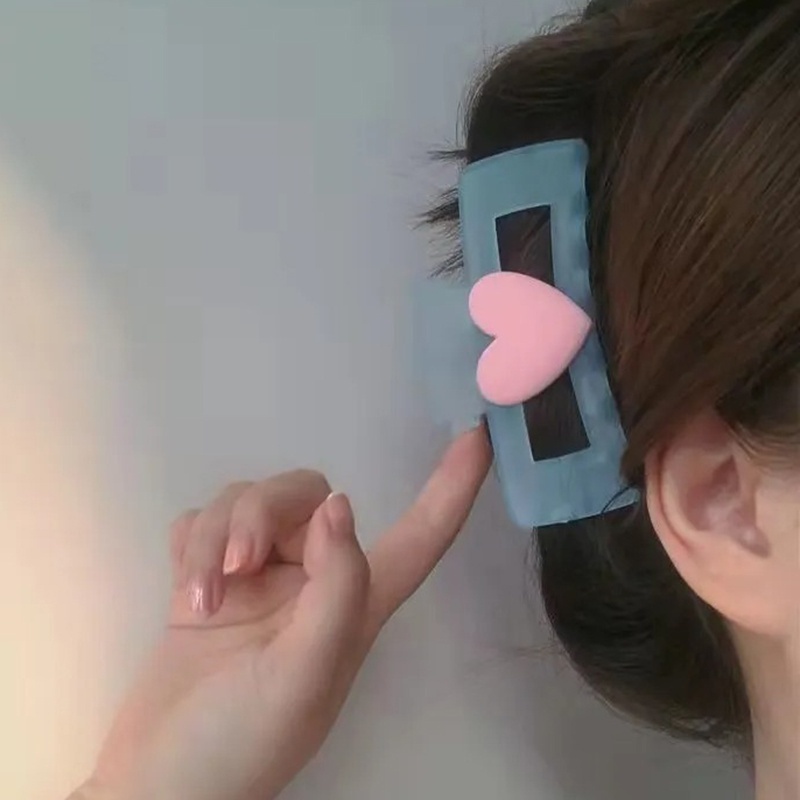 Kẹp Tóc Trong Suốt Hình Hoa Trà Chống Trượt Cho Nữ