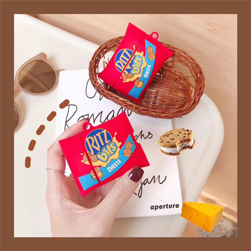 CREATIVE Vỏ Silicone Bảo Vệ Hộp Đựng Tai Nghe Airpods Pro 2 / 3 Hình Bánh Sandwich Xinh Xắn