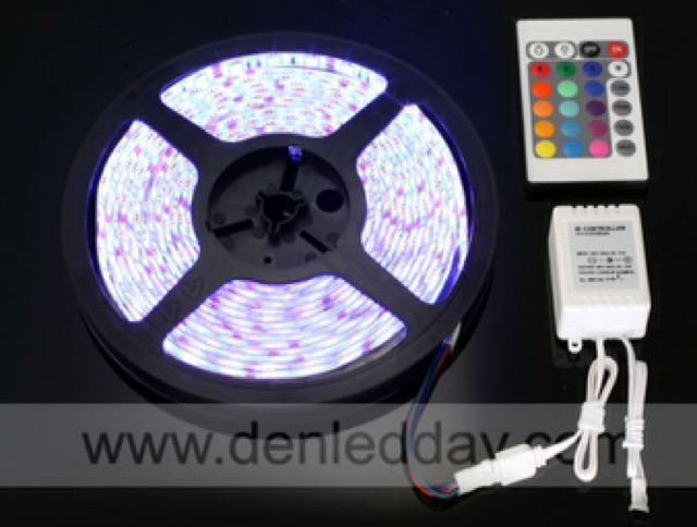 ĐÈN LED DÂY ĐỔI MÀU RGB 5050 12V CUỘN 5M (ko nguồn)