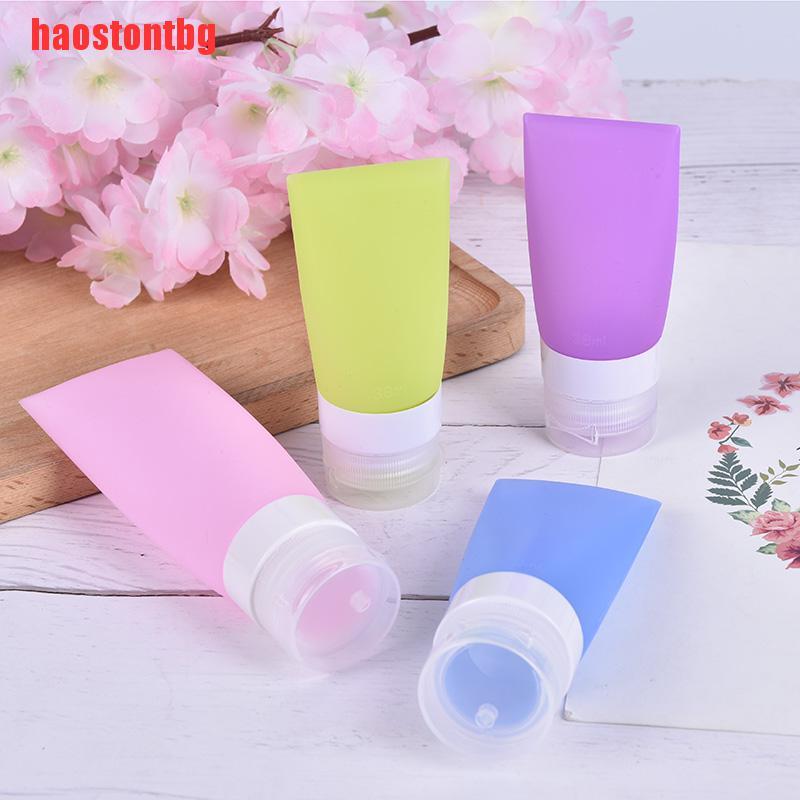 (Hàng Mới Về) Bộ Chai Nhựa Silicone Dung Tích 38 / 60 / 80ml Dùng Cho Các Chuyến Du Lịch