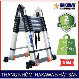 Thang nhôm rút đôi chữ A Hakawa HK-256 5m6