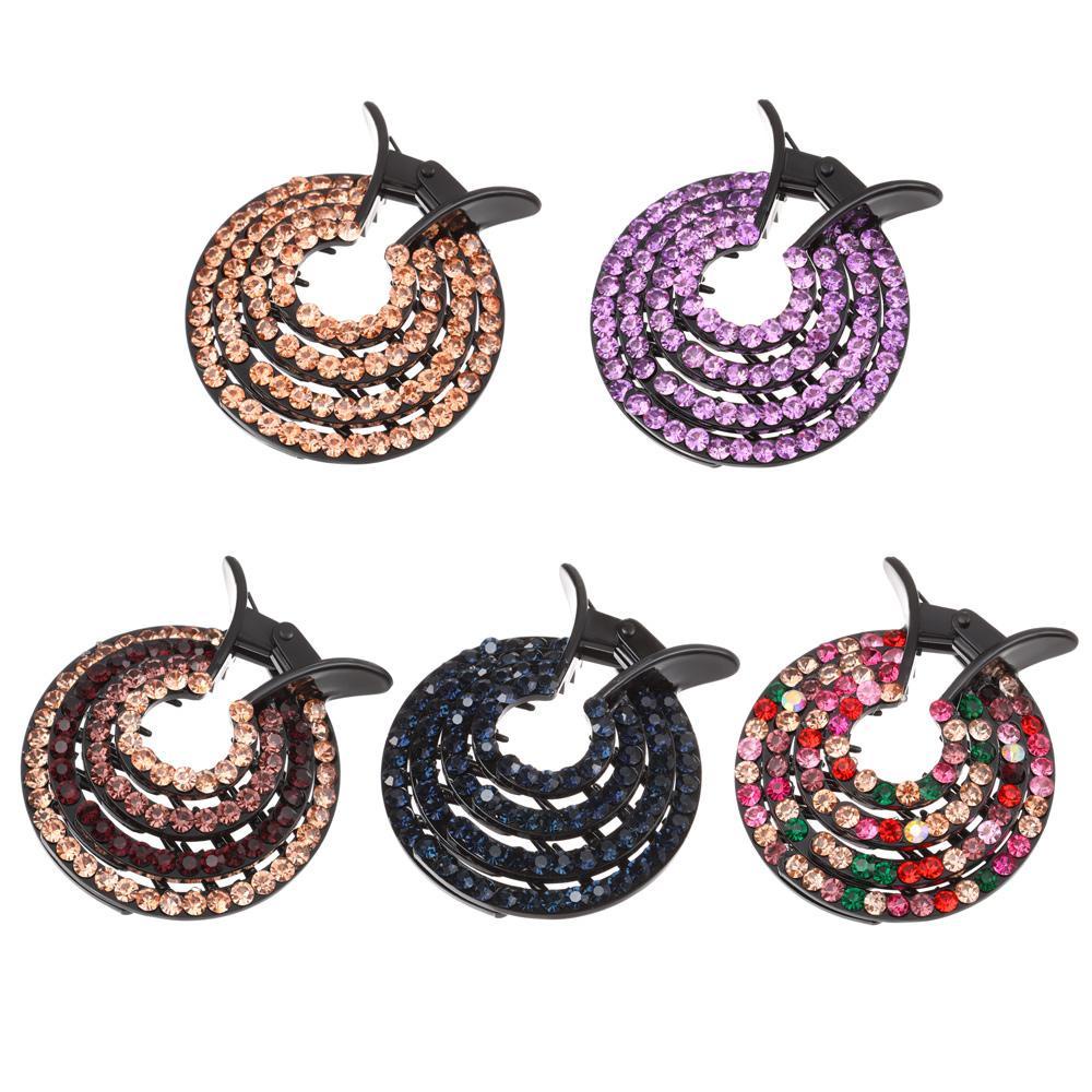 JUNE Kẹp Tóc Đuôi Ngựa Bằng Thép Không Gỉ