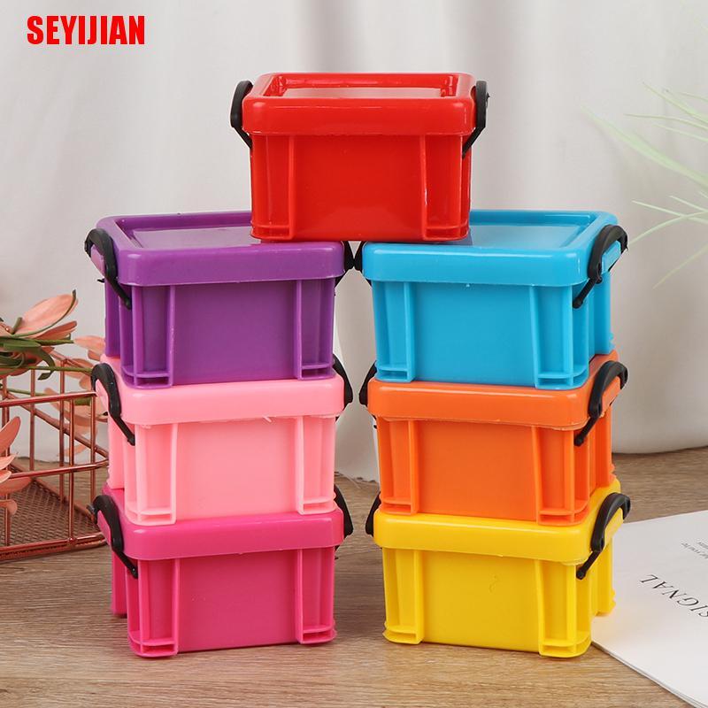 Hộp Đựng Đồ Mini Có Khóa Màu Sắc Kẹo Ngọt Tiện Dụng