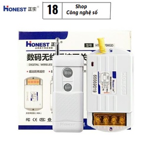 Honest HT-6220KGD Honest HT 6220ZRD Công tắc điều khiển từ xa 1000m cho thiết bị điện, máy bơm có học lệnh